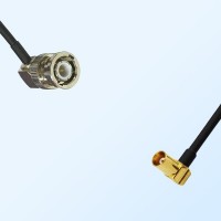 BNC Male Right Angle - MCX Female Right Angle Coaxial Cable Assemblies