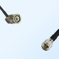 BNC Male Right Angle - Mini UHF Male Coaxial Cable Assemblies