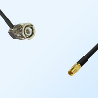 BNC Male Right Angle - MMCX Female Coaxial Cable Assemblies