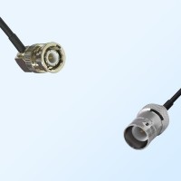 BNC Male Right Angle - RP BNC Female Coaxial Cable Assemblies