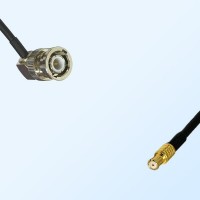 BNC Male Right Angle - RP MCX Male Coaxial Cable Assemblies