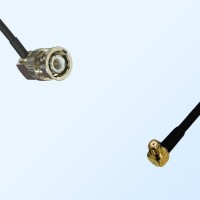 BNC Male R/A - RP MCX Male R/A Coaxial Cable Assemblies