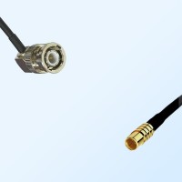 BNC Male Right Angle - RP MCX Female Coaxial Cable Assemblies