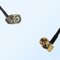 BNC Male R/A - RP SMA Male R/A Coaxial Cable Assemblies