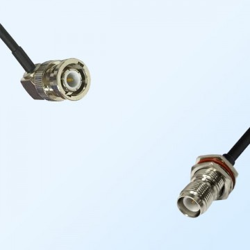 BNC Male R/A - RP TNC Bulkhead Female with O-Ring Cable Assemblies