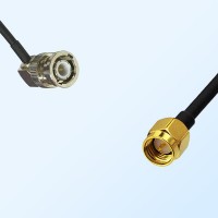BNC Male Right Angle - SMA Male Coaxial Cable Assemblies
