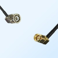 BNC Male Right Angle - SMA Male Right Angle Coaxial Cable Assemblies