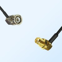 BNC Male R/A - SMA Bulkhead Female R/A Coaxial Cable Assemblies