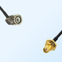 SMA Bulkhead Female with O-Ring - BNC Male R/A Cable Assemblies
