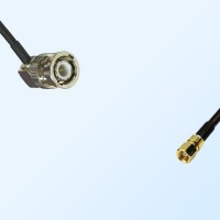 BNC Male Right Angle - SMC Female Coaxial Cable Assemblies