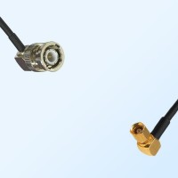 BNC Male Right Angle - SMC Female Right Angle Coaxial Cable Assemblies