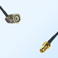 SSMA Female - BNC Male Right Angle Coaxial Cable Assemblies