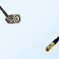 BNC Male Right Angle - SSMC Female Coaxial Cable Assemblies