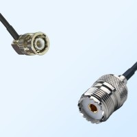 BNC Male Right Angle - UHF Female Coaxial Cable Assemblies