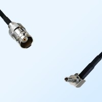BNC Female - CRC9 Male Right Angle Coaxial Cable Assemblies