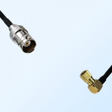 BNC Female - Microdot 10-32  Male Right Angle Coaxial Cable Assemblies
