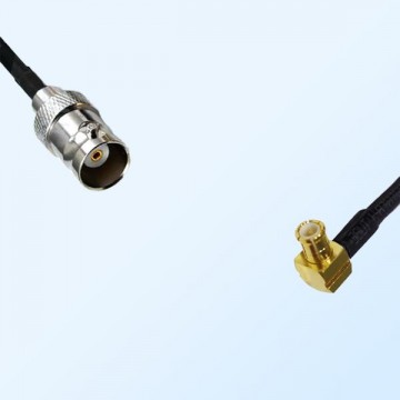BNC Female - MCX Male Right Angle Coaxial Cable Assemblies