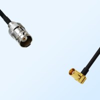 BNC Female - MCX Female Right Angle Coaxial Cable Assemblies
