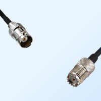 BNC Female - Mini UHF Female Coaxial Cable Assemblies