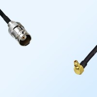 BNC Female - MMCX Male Right Angle Coaxial Cable Assemblies