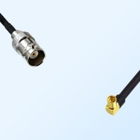 BNC Female - MMCX Female Right Angle Coaxial Cable Assemblies