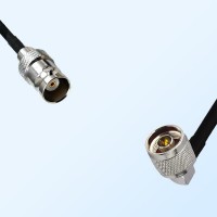 BNC Female - N Male Right Angle Coaxial Cable Assemblies