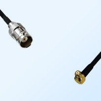 BNC Female - RP MCX Male Right Angle Coaxial Cable Assemblies