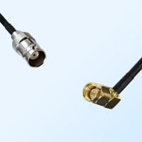 BNC Female - SMA Male Right Angle Coaxial Cable Assemblies