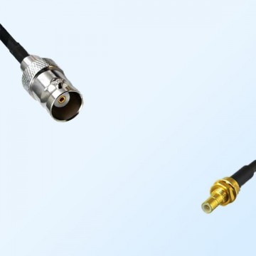 BNC Female - SMB Bulkhead Male Coaxial Cable Assemblies