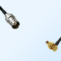 BNC Female - SMB Bulkhead Male Right Angle Coaxial Cable Assemblies