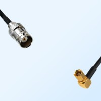 BNC Female - SMC Female Right Angle Coaxial Cable Assemblies