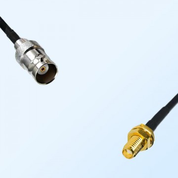 BNC Female - SSMA Bulkhead Female Coaxial Cable Assemblies