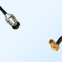BNC Female - SSMC Female Right Angle Coaxial Cable Assemblies