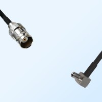 BNC Female - TS9 Male Right Angle Coaxial Cable Assemblies