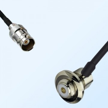 BNC Female - UHF Bulkhead Female Right Angle Coaxial Cable Assemblies