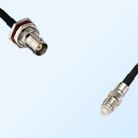 BNC Bulkhead Female with O-Ring - FME Female Coaxial Cable Assemblies