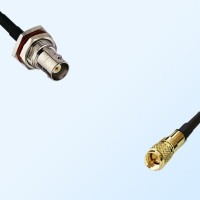BNC O-Ring Bulkhead Female - Microdot 10-32  Male Cable Assemblies