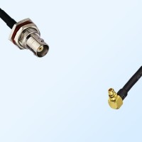 BNC Bulkhead Female with O-Ring - MMCX Male R/A Cable Assemblies