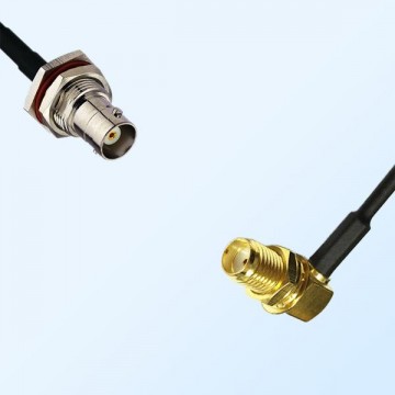 BNC O-Ring Bulkhead Female - SMA Bulkhead Female R/A Cable Assemblies