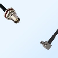 BNC Bulkhead Female with O-Ring - TS9 Male R/A Cable Assemblies
