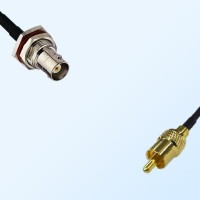 RCA Male - BNC Bulkhead Female with O-Ring Coaxial Cable Assemblies