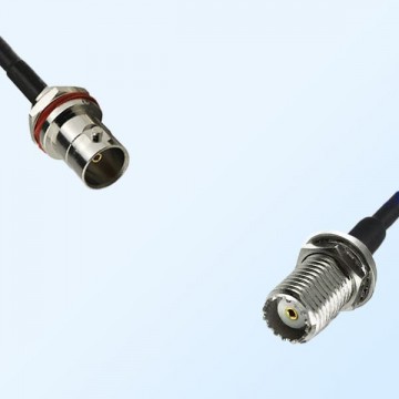 BNC Front Mount B/H Female - Mini UHF Bulkhead Female Cable Assemblies