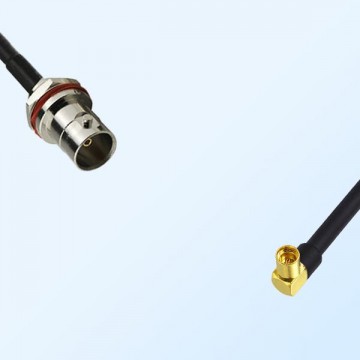 BNC Front Mount Bulkhead Female - MMCX Female R/A Cable Assemblies