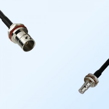 BNC Front Mount Bulkhead Female - QMA Bulkhead Female Cable Assemblies