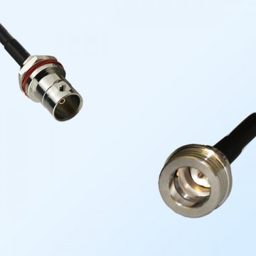 BNC Front Mount Bulkhead Female with O-Ring - QN Male Cable Assemblies