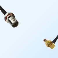 BNC Front Mount B/H Female - SMB Bulkhead Male R/A Cable Assemblies