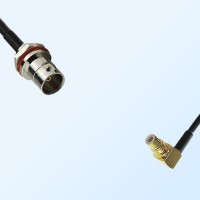 BNC Front Mount O-Ring Bulkhead Female - SMC Male R/A Cable Assemblies