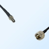 F Male - CRC9 Male Coaxial Jumper Cable