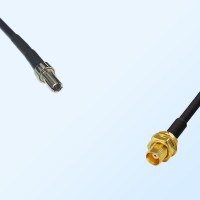 CRC9 Male - MCX Bulkhead Female Coaxial Jumper Cable