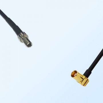CRC9 Male - MCX Female Right Angle Coaxial Jumper Cable